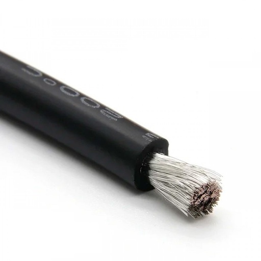 [10006067] Silicone wire 22AWG, stranded (60×0.08 mm), black, 1 meter